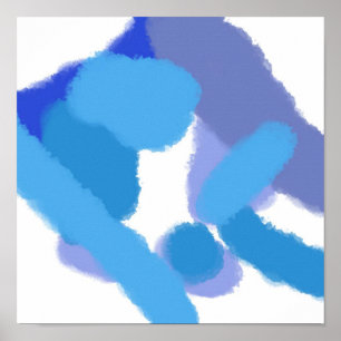 abstrakte Aquarellmalerei Poster