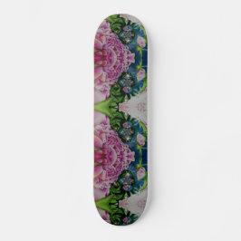 Abstrakte Aquarellmalerei Retro boho Skateboard