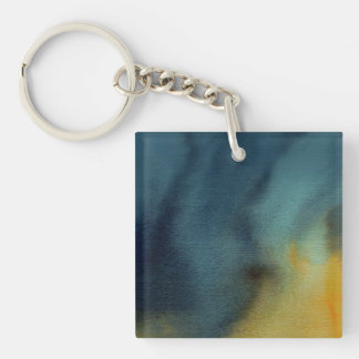 Abstrakte Aquarellmalerei Schlüsselanhänger