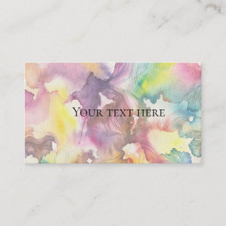 Abstrakte Aquarellmalerei Visitenkarte