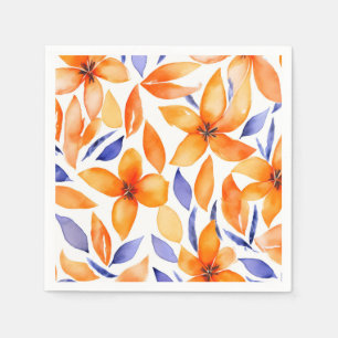 Abstrakte Aquarellorange Modernität Serviette