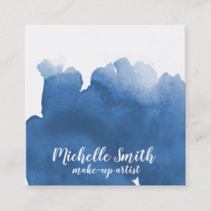 Abstrakte Aquarellpinsel Quadratische Visitenkarte