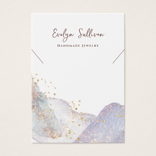 Abstrakte Aquarelltafel (Vorderseite)