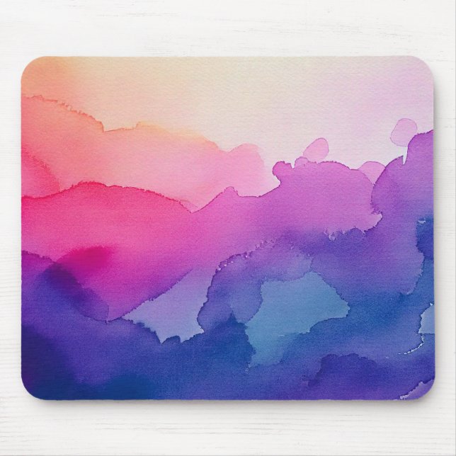 Abstrakte Aquarelltextur Maus-Pad Mousepad (Vorne)