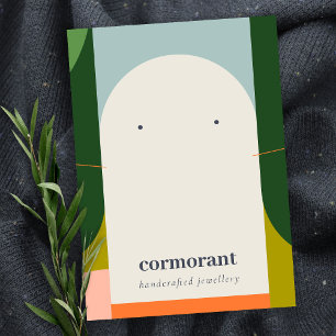 Abstrakte Arch Retro farbenfrohe Nekklettenohr Visitenkarte