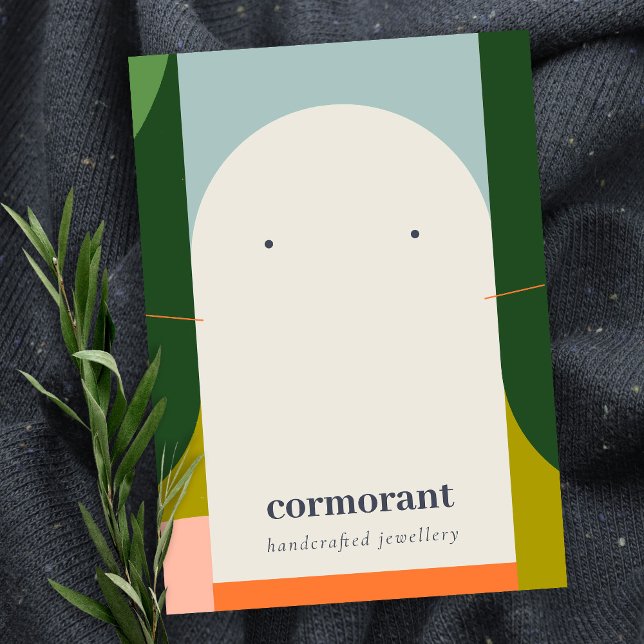 Abstrakte Arch Retro farbenfrohe Nekklettenohr Visitenkarte (Von Creator hochgeladen)