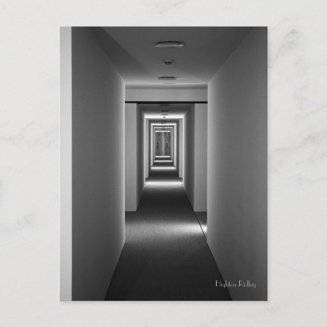 Abstrakte Architektur Einladungspostkarte (Vorderseite)