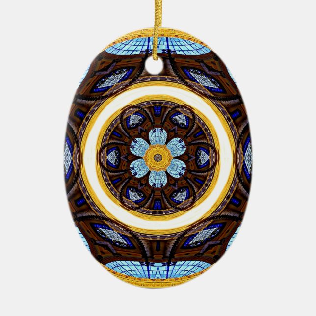 Abstrakte Architektur Keramik Ornament (Vorne)