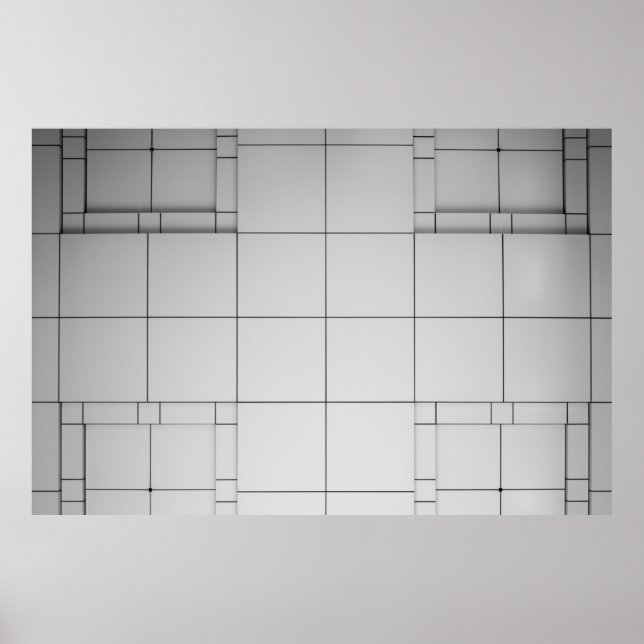 Abstrakte Architektur Poster (Vorne)