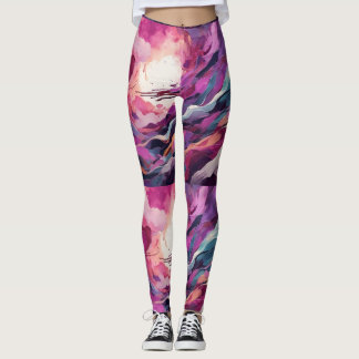 Abstrakte Aria: Swirbelnde Leggings