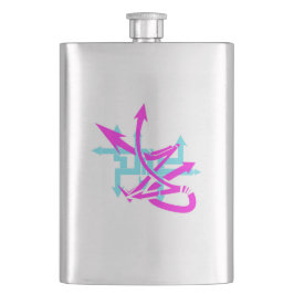 Abstrakte Arrows Classic Flask Flachmann