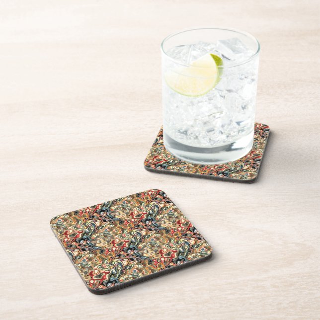 Abstrakte Art Beauty Coaster Getränkeuntersetzer (Rechte Seite)
