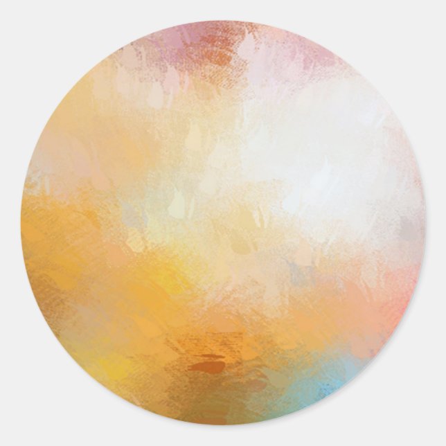 Abstrakte Art Blank Template farbenfroh rosa Runder Aufkleber (Vorderseite)