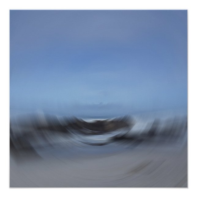 Abstrakte Art des Fließens Poster (Vorderseite)