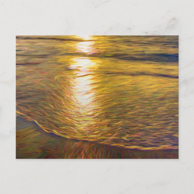Abstrakte Art des Sonnenbades Postkarte (Vorderseite)