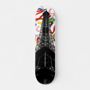 Abstrakte Art-Eiffel-Turm-Skateboard Skateboard