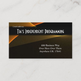 Abstrakte Art Einzigartige doppelseitige Visitenka Visitenkarte