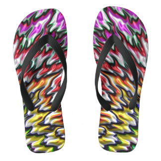 Abstrakte Art Fraktale von Eero "Dream Fish" Flip Flops