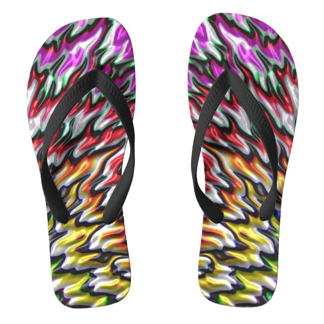 Abstrakte Art Fraktale von Eero "Dream Fish" Flip Flops (Fußbett)