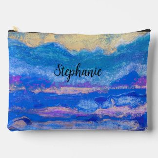 Abstrakte Art Golden Skies Kosmetische Tasche