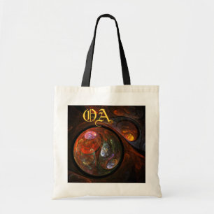 Abstrakte Art Monogram Bag Tragetasche