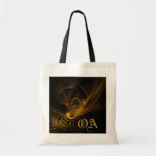 Abstrakte Art Monogram Bag Tragetasche (Vorne)