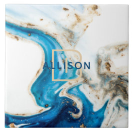 Abstrakte Art Monogram Fliese