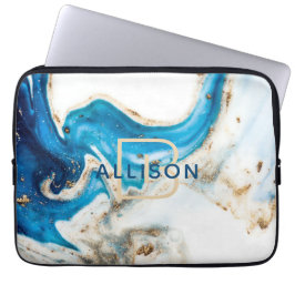 Abstrakte Art Monogram Laptopschutzhülle