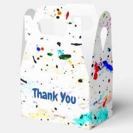 Abstrakte Art Paint Splashes und Spots Geschenkschachtel