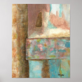 Abstrakte Art Pastel Malerei Poster