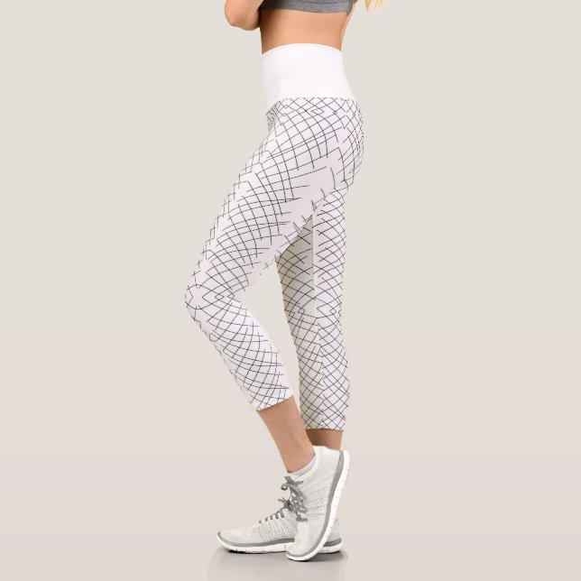 Abstrakte Art Sketch Lines Curves Leggings (Links)