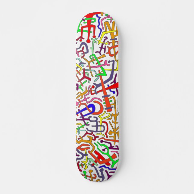 ABSTRAKTE ARTBOARD (weißer Hintergrund) Skateboard (Vorne)