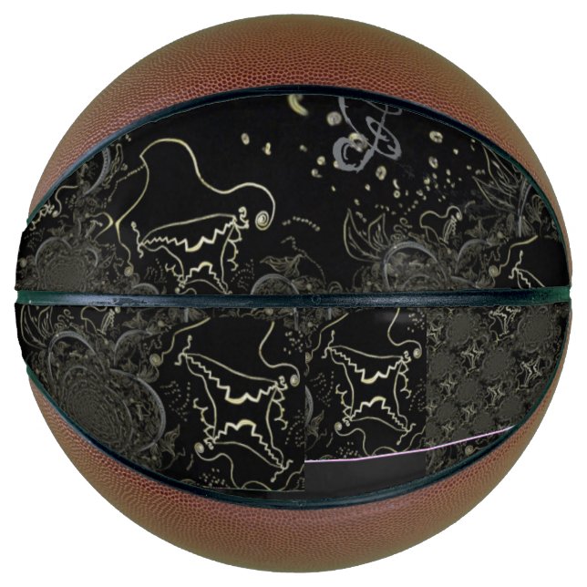 Abstrakte Artwork Black Basketball (Vorderseite)
