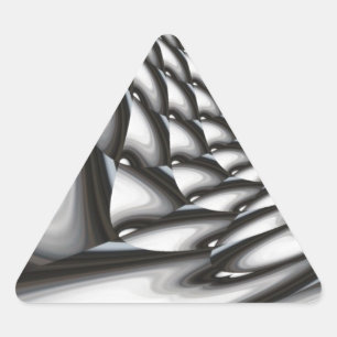 Abstrakte Artwork Dreieckiger Aufkleber