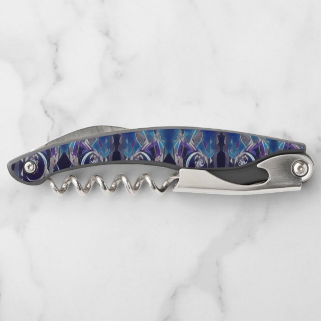 Abstrakte Artwork Kellnermesser (Rückseite)