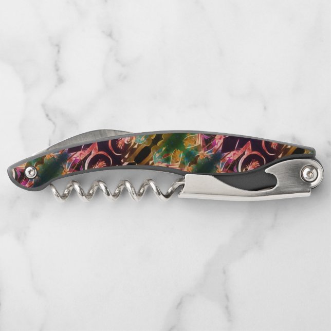 Abstrakte Artwork Kellnermesser (Rückseite)