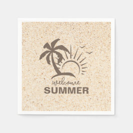 Abstrakte Ästhetik Moderner Sommerstrand Serviette