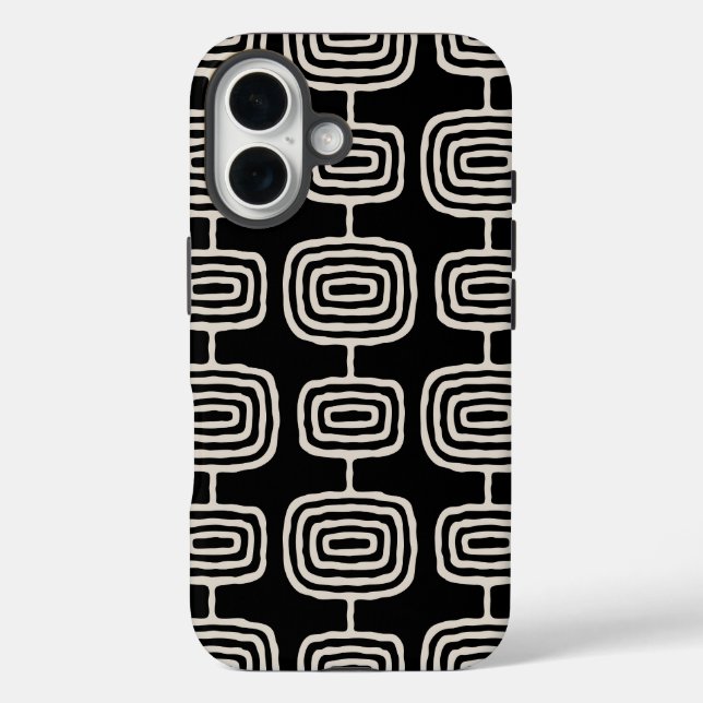 Abstrakte Atomringe Muster Case-Mate iPhone Hülle (Rückseite)