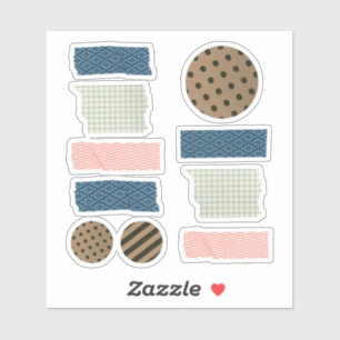 Abstrakte Aufkleber für das Tape-Scrapbooking