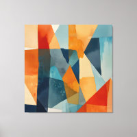 Abstrakte Augen von Blau und Orange