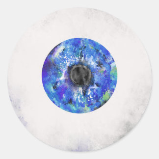 Abstrakte Augenkunst, Augen, Optometrie, Augenarzt Runder Aufkleber