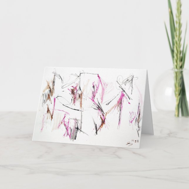 Abstrakte Ausdruckskarte "Light Liebe" Karte (Vorderseite)