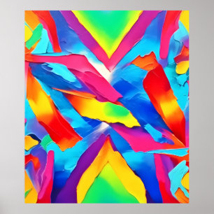 Abstrakte Ausdruckskunst Poster