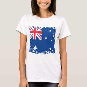 Abstrakte Australien-Flagge, australische Farben T-Shirt