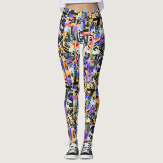 abstrakte avantakuläre Leggings