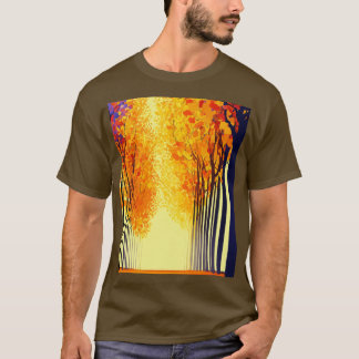 Abstrakte Avenue Escape - Kunstbaumstraße T-Shirt