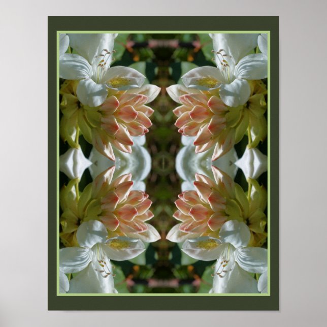 Abstrakte Azalea Blume Blossom Poster (Vorne)