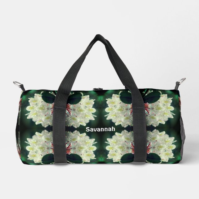 Abstrakte Azalea Blume Personalisiert Duffle Bag (Vorderseite)