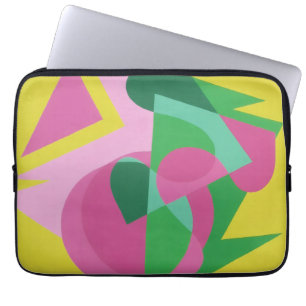 Abstrakte Balanceakt-Laptop-Hülle – Multicolor Laptopschutzhülle