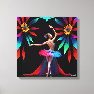 Abstrakte Balletttänzer Kunst Leinwanddruck
